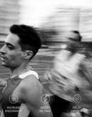 Runners in motion with text highlighting stamox beetroot powder for endurance, VO2 max, and fatigue delay.