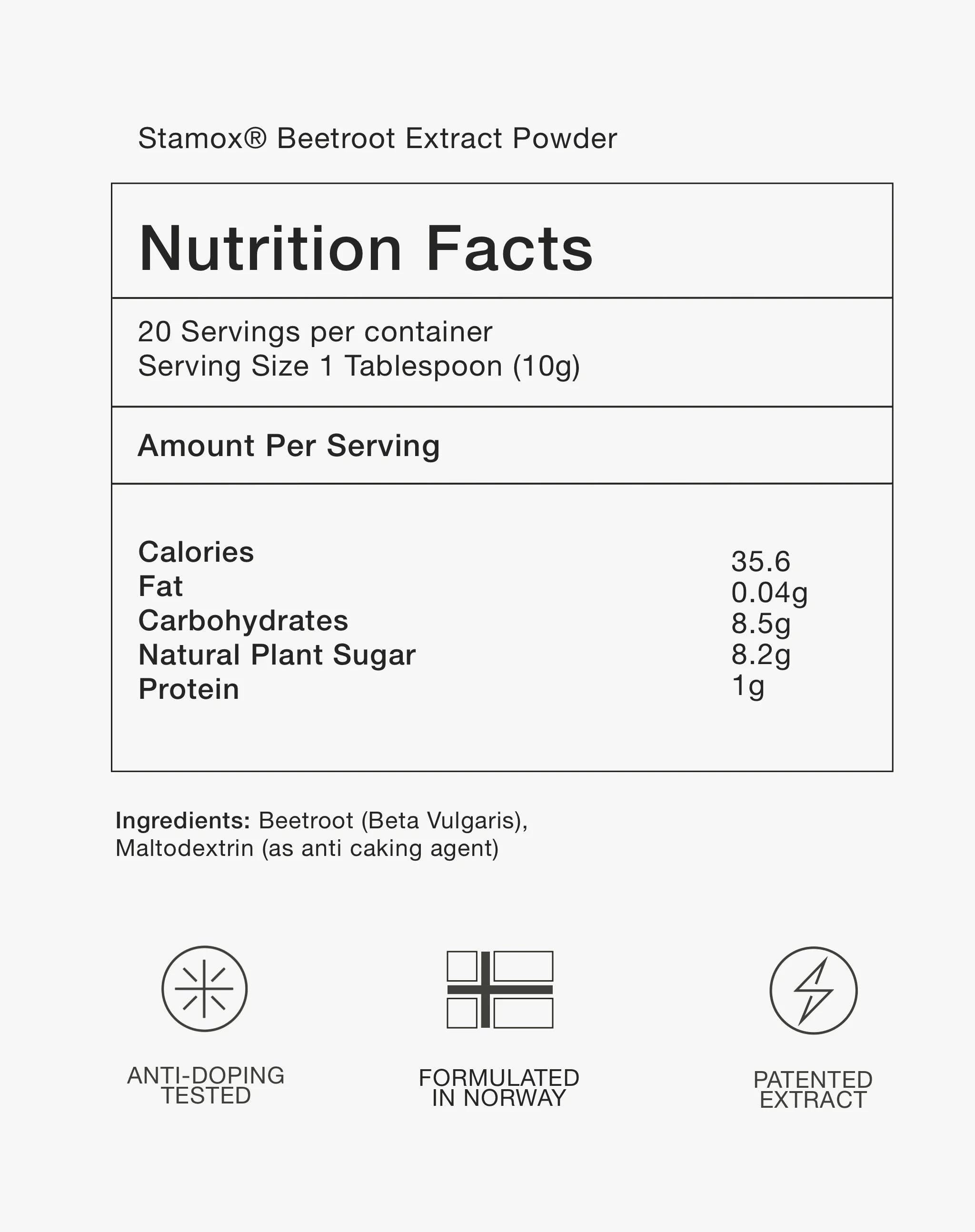 Stamox Premium Beetroot Extract Powder