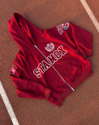 Stamox Heavyweight Zip Hoodie – Burgundy