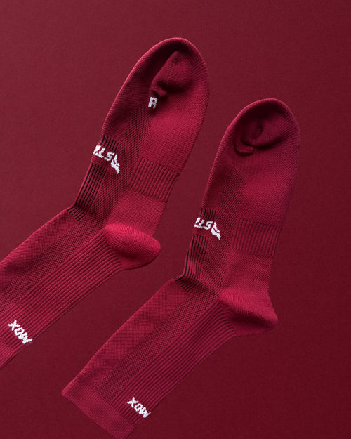 Performance Sock High - Burgundy